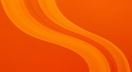 Orange Wave on Orange Background