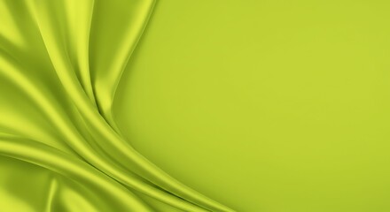 Obraz premium Green Silk Fabric Background