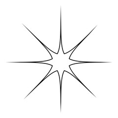 Sparkle vector icon. Shine symbol illustration. star sign or logo.