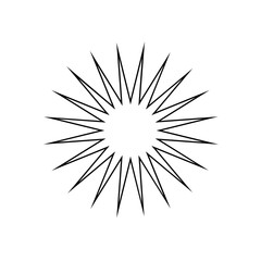 Fototapeta premium Sparkle vector icon. Shine symbol illustration. star sign or logo.