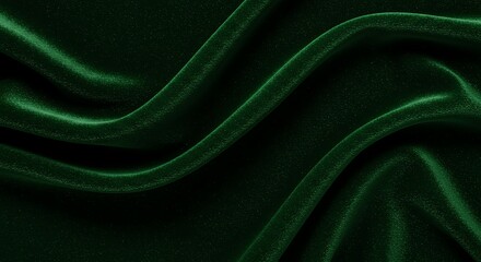 Obraz premium Green Velvet Fabric Texture