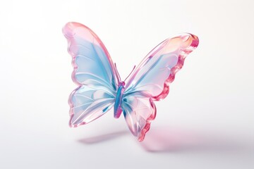 Fototapeta na wymiar Butterfly petal white background transparent.