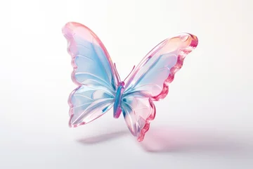 Fotobehang Butterfly petal white background transparent. © Rawpixel.com