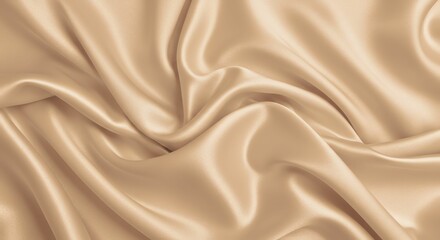 Fototapeta premium Beige Silk Fabric Texture