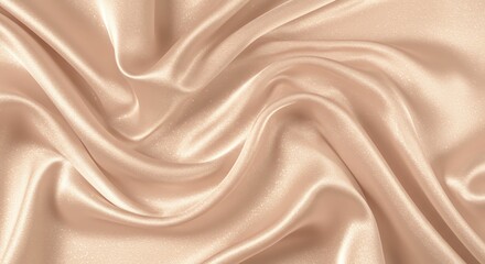 Fototapeta premium Beige Satin Fabric Texture Background
