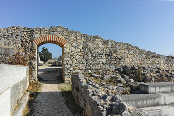 Ruins at archaeological area of Philippi, Greece