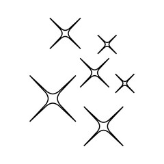 Sparkle vector icon. Shine symbol illustration. star sign or logo.