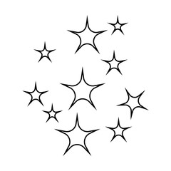 Sparkle vector icon. Shine symbol illustration. star sign or logo.