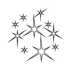 Sparkle vector icon. Shine symbol illustration. star sign or logo.