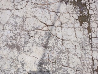Detailed Cracking Concrete Surface with Weathered Texture