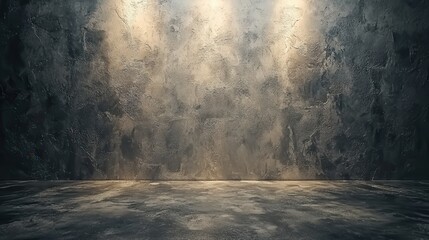 Textured Concrete Wall with Dramatic Lighting for Creative Backgrounds