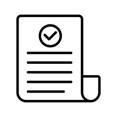 Clipboard with check mark icon isolated on background. Checklist sign symbol for web site and app design.