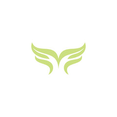 Letter M leaf Logo Design