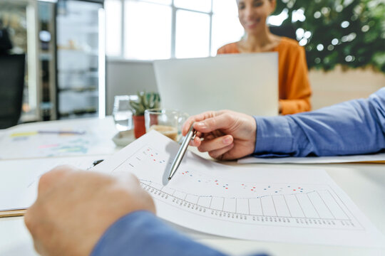 Business people working together at desk