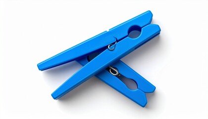 clothes peg isolated on white background