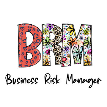 BRM Business Risk Manager Design with Leopard Print and Flowers
