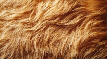 Lion mane close-up with golden rough fur, savanna background