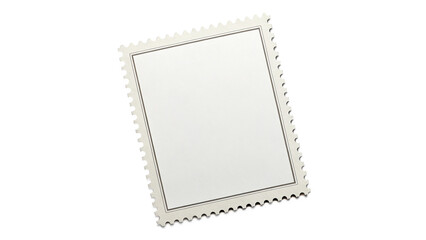 Blank postage stamp clean postage stamp isolated on transparent background