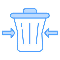 Waste Reduction Blue Icon Element For Design