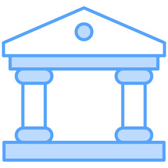 Municipal Blue Icon Element For Design