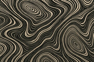 Fototapeta premium Abstract Tree-Ring Pattern Texture – Warped Grain Flows for Organic Natural Designs