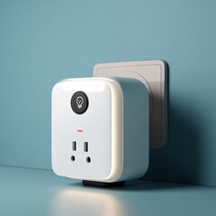3D smart plug with timer functionality, offering automated control for home devices and energy savings.