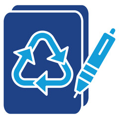 Waste Audit Dual Tone Icon Element For Design