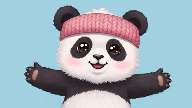 cute panda animation.