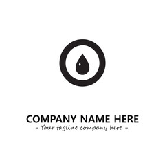 Water drop logo company design vector illustration
