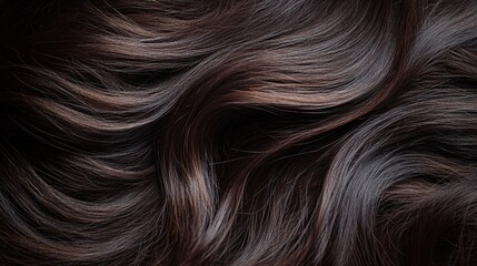 Naklejka premium 69. Mink fur texture, silky dark brown hair, riverbank background