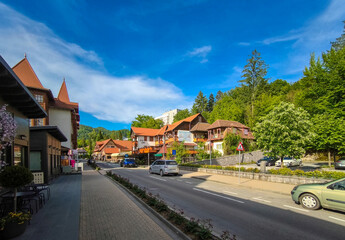 Landscape from the Sovata resort, Mures county - Romania in summer