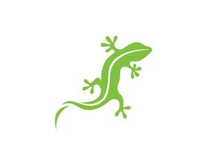 Gecko green logo vector symbol