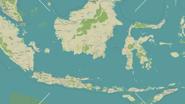 Bakumpai Island in the Java Sea. Zoom in animation