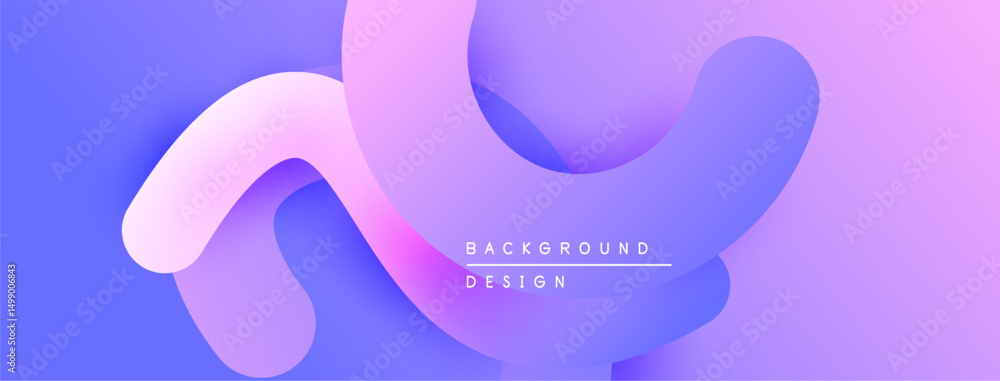 Poster Abstract fluid shapes, purple hues, gradient background. Modern design element for digital projects, presentations.