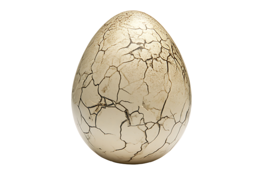 Ostrich Egg isolated on transparent background