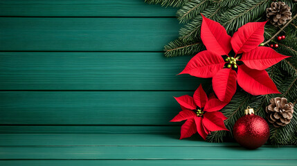 christmas background with fir branches