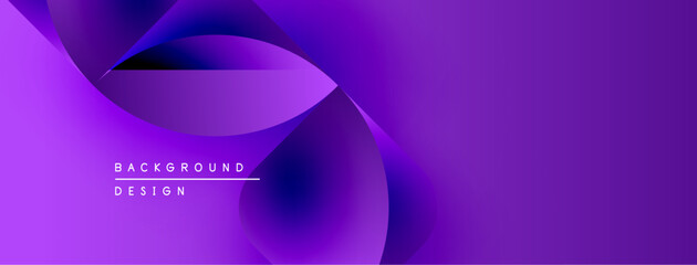 Abstract purple background. Smooth curves create dynamic visual flow. Modern design elements suggest elegance, depth.