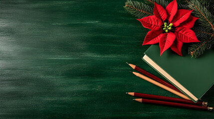 christmas background with fir branches