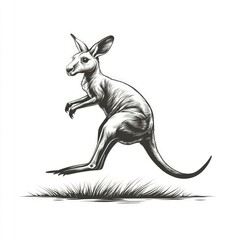 Kangaroo in Silhouette