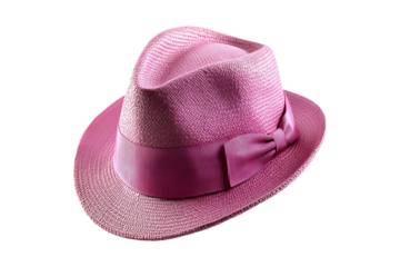 Pink hat isolated on transparent background