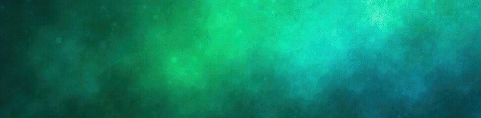 Fototapeta premium Green gradient, blue glow noise texture banner header, cosmic, digital