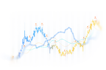 Transparent or png stock market investment trading graph growth.Trade business analytics graph and financial chart.	
