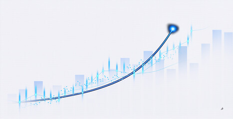 Transparent or png stock market investment trading graph growth.Trade business analytics graph and...