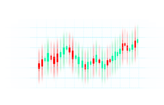Transparent or png stock market investment trading graph growth.Trade business analytics graph and financial chart.	
