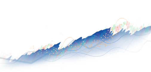 Transparent or png stock market investment trading graph growth.Trade business analytics graph and financial chart.	
