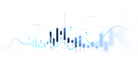 Transparent or png stock market investment trading graph growth.Trade business analytics graph and financial chart.	
