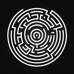 Circular maze design
