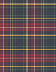 Illustration plaid twill  shirt fabric idea.
