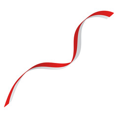 Indonesia Flag Ribbon