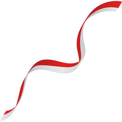 Indonesia Flag Ribbon